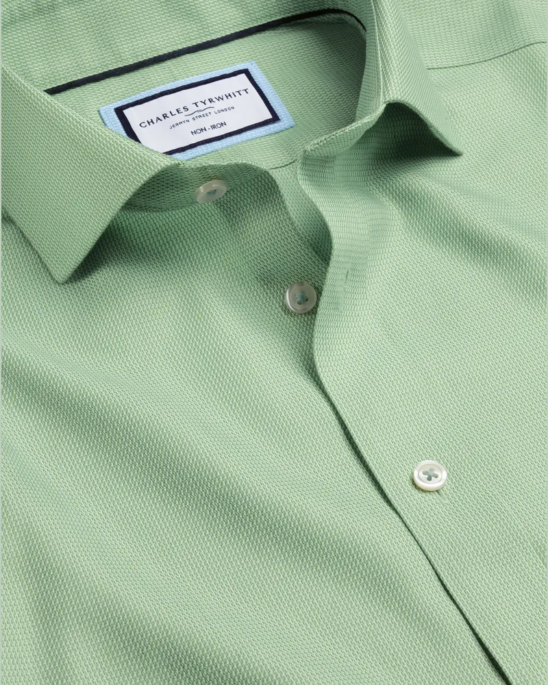 Charles Tyrwhitt Bügelfreies Mayfair Hemd Grün