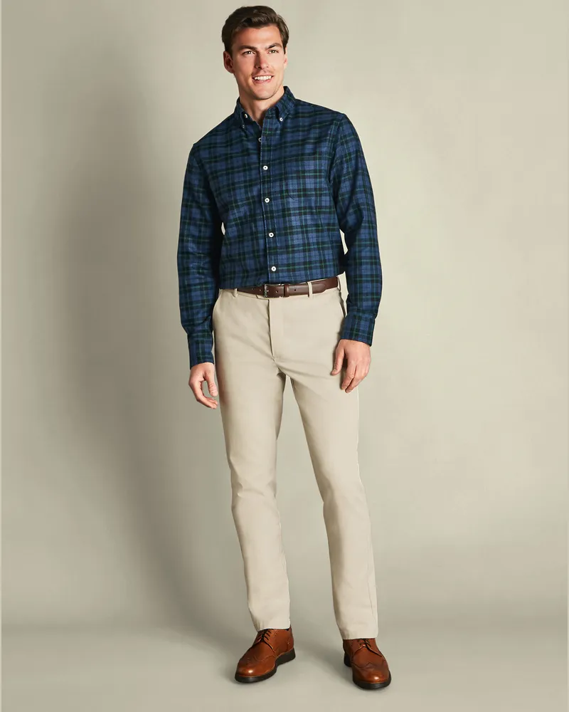 Charles Tyrwhitt Ultimative Bügelfreie Chino Grau