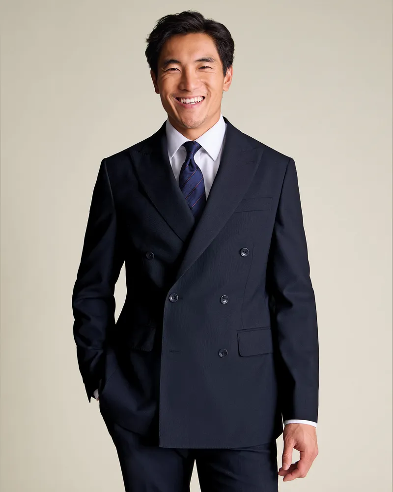 Charles Tyrwhitt Zweireihiges Ultimatives Blau
