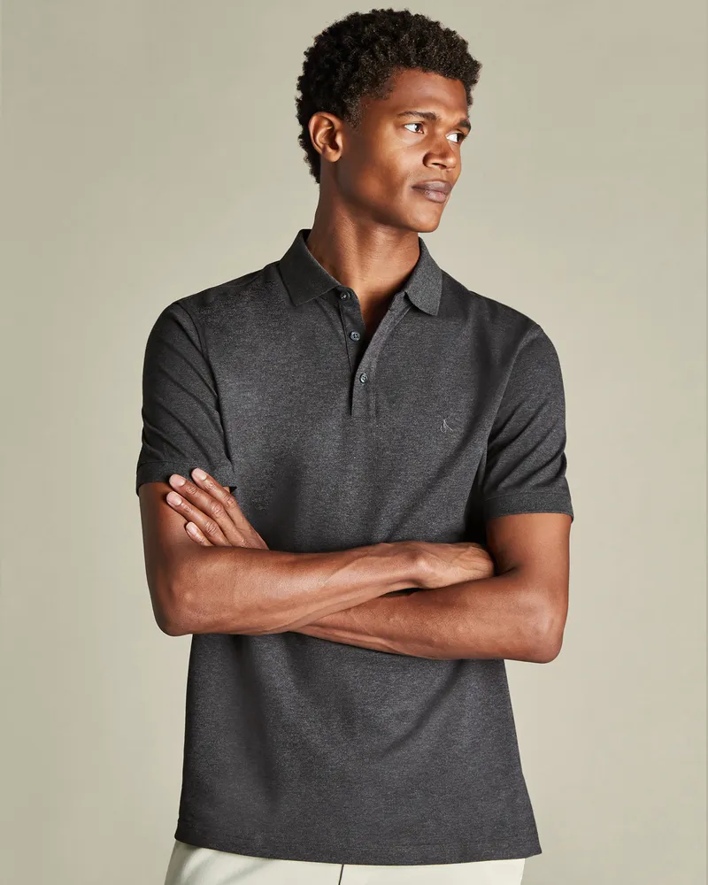Charles Tyrwhitt Tyrwhitt Piqué-Polo Grau
