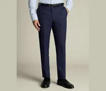 Anzughose mit Karos Tintenblau