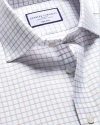 Charles Tyrwhitt Bügelfreies Twill-Hemd Blau