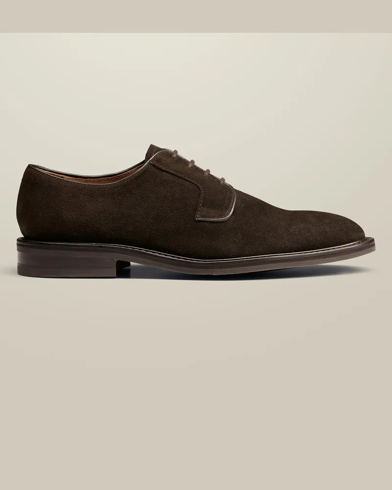 Charles Tyrwhitt Derby-Schuhe aus Wildleder Braun