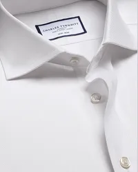 Charles Tyrwhitt Bügelfreies Hemd Weiß