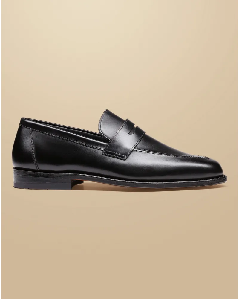 Charles Tyrwhitt Sattel-Slipper Schwarz Schwarz