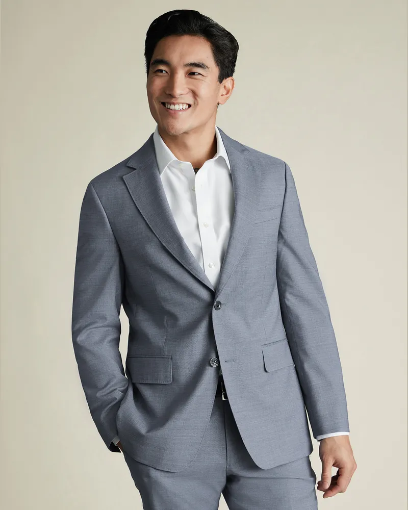 Charles Tyrwhitt Italienisches Anzugsakko Blau