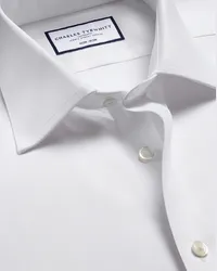 Charles Tyrwhitt Bügelfreies Royal-Oxfordhemd Weiß Weiß