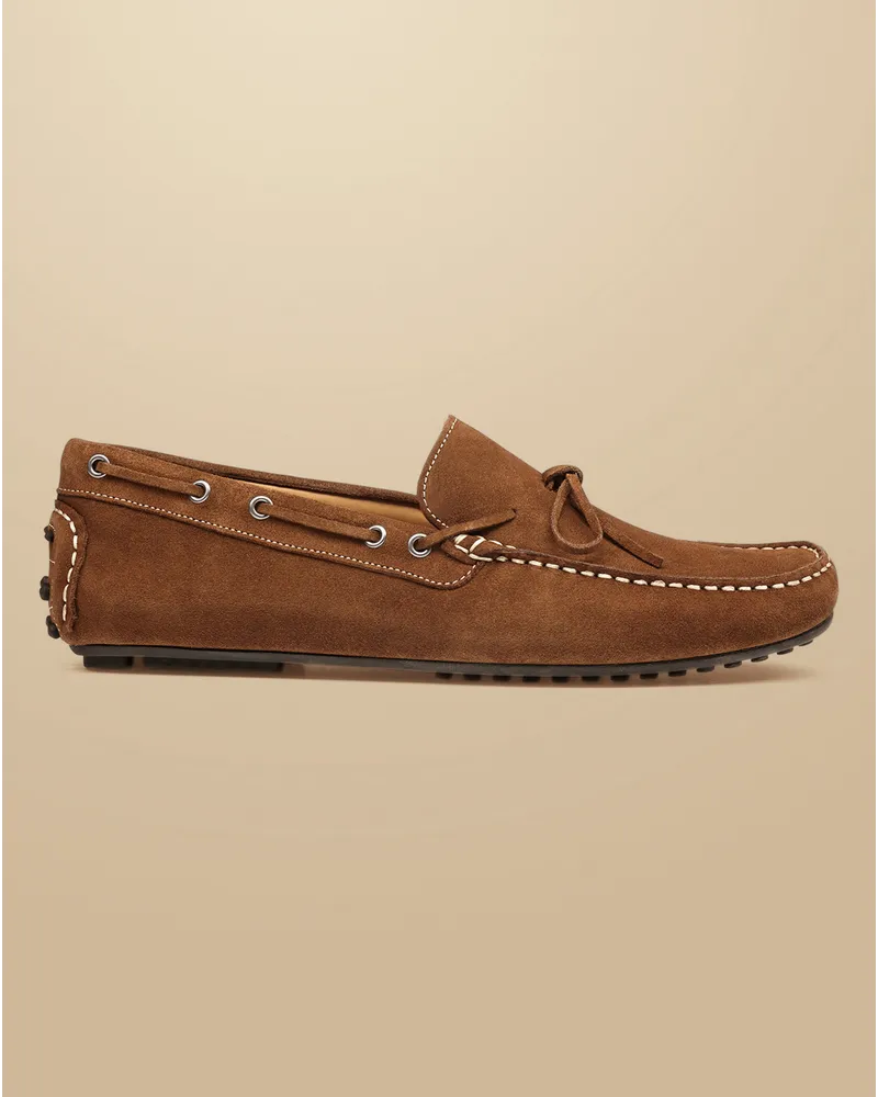 Charles Tyrwhitt Autofahrer-Loafer Braun Braun