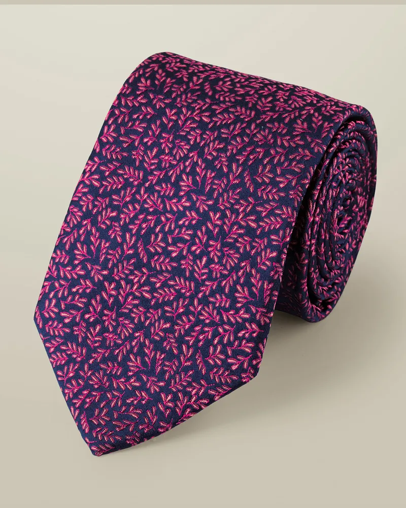 Charles Tyrwhitt Krawatte aus Seiden Rosa
