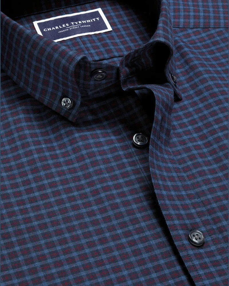 Charles Tyrwhitt Twill-Hemd Indigo