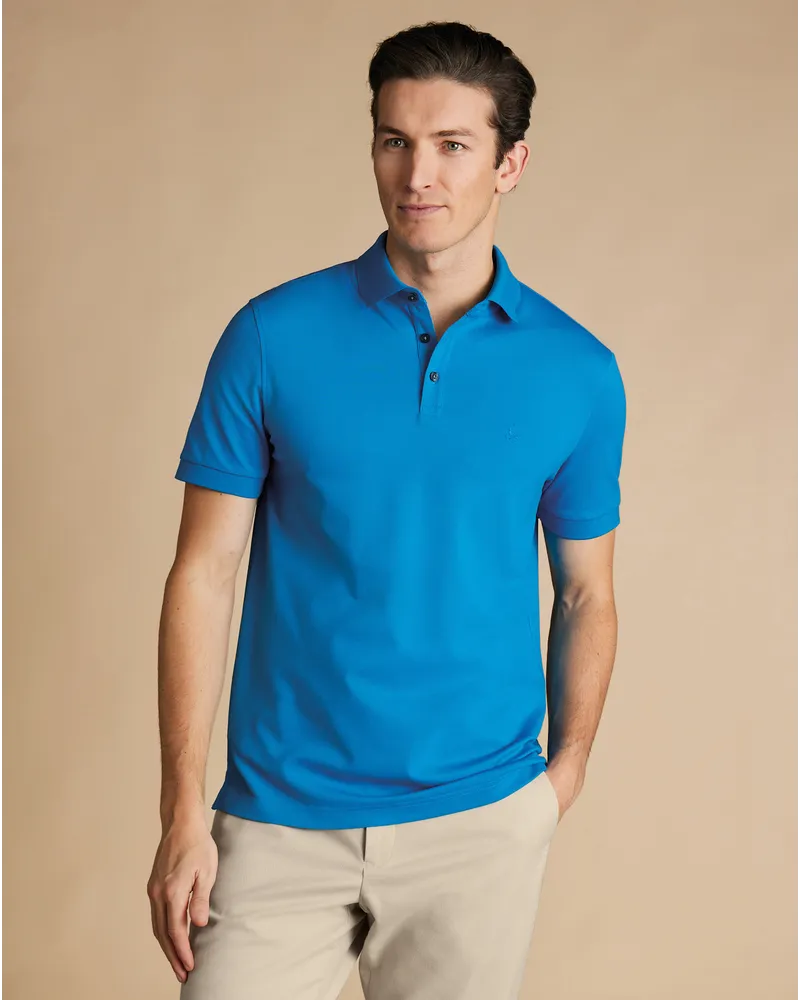 Charles Tyrwhitt Tyrwhitt Piqué-Polo Admiralblau Blau
