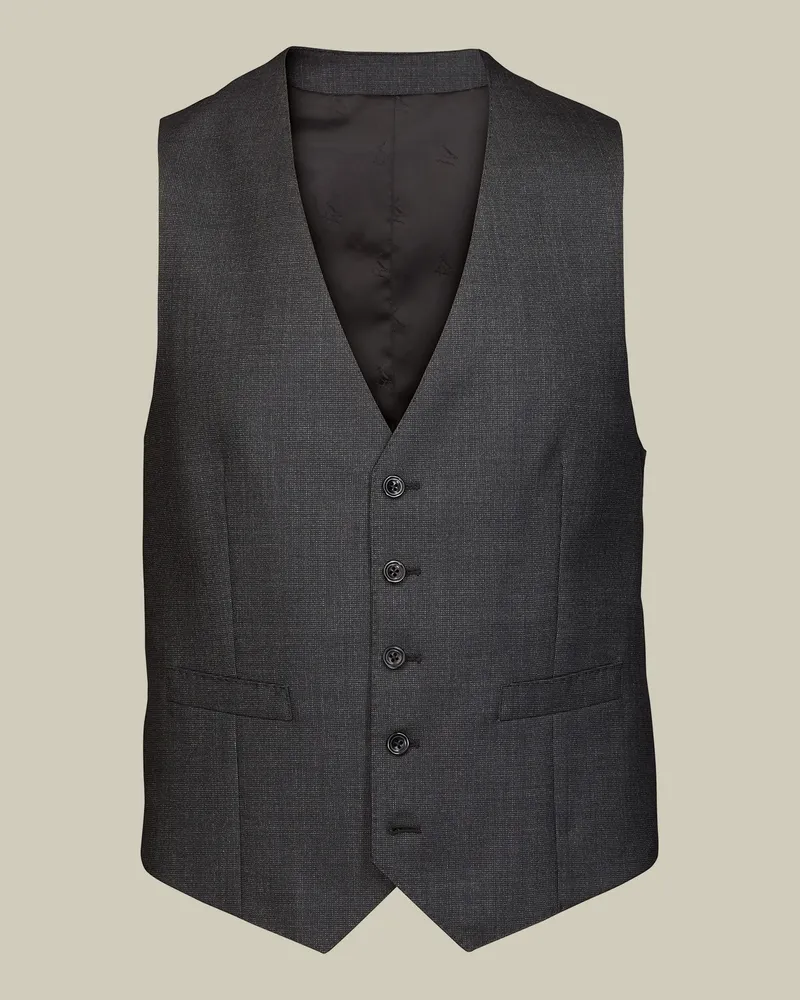 Charles Tyrwhitt Ultimative Performance-Anzugweste Anthrazit