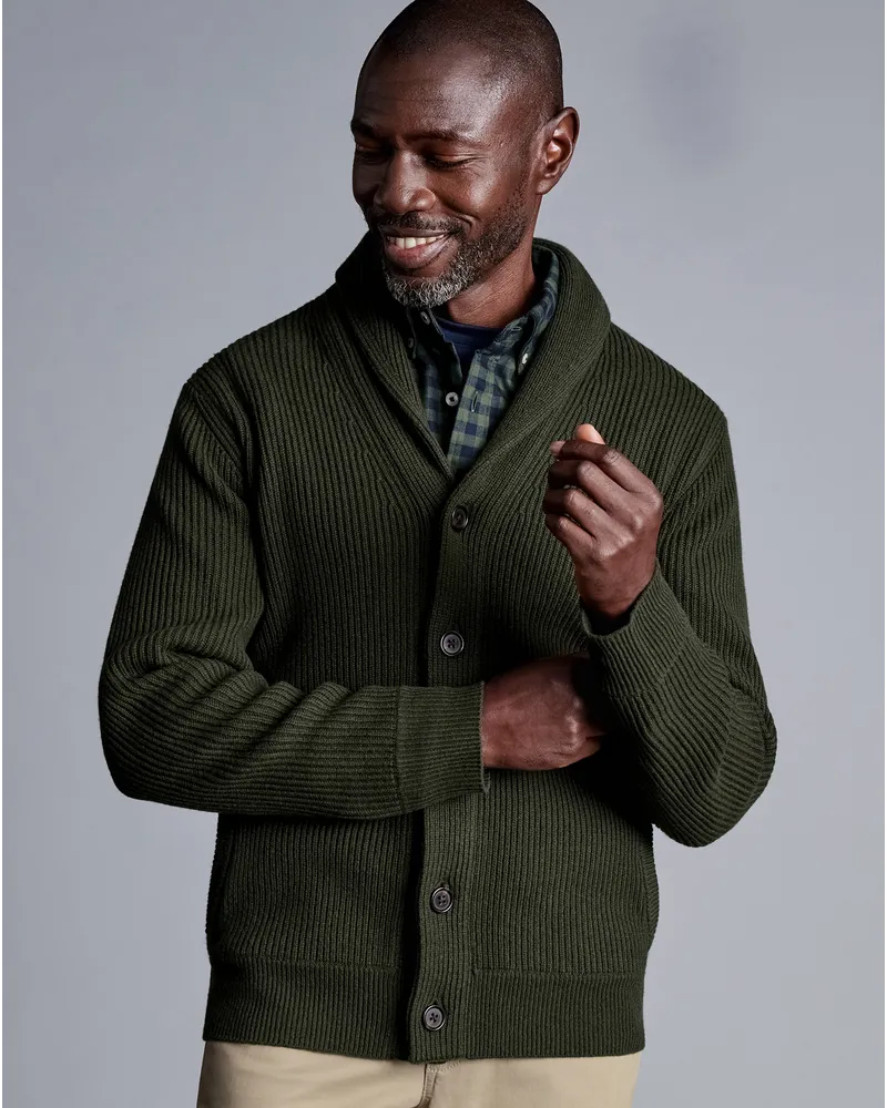 Charles Tyrwhitt Pullover Grün