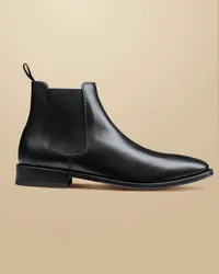 Charles Tyrwhitt Chelsea Stiefel aus Leder Schwarz