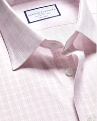 Charles Tyrwhitt Bügelfreies Twill-Hemd Rosa