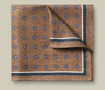 Einstecktuch aus Seide-Leinen-Mix