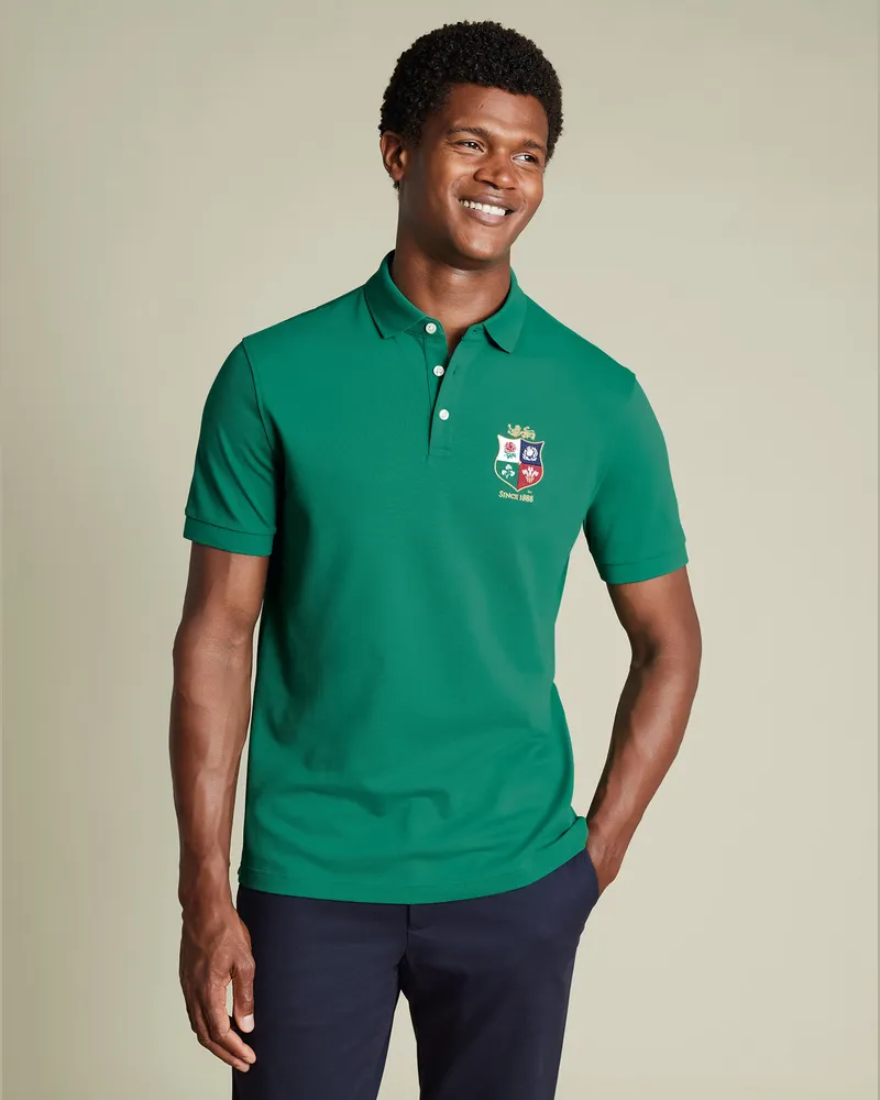 Charles Tyrwhitt The Lions Tyrwhitt Piqué-Polo Grün