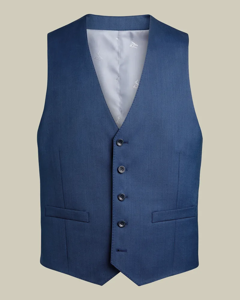Charles Tyrwhitt Ultimative Performance-Anzugweste Königsblau