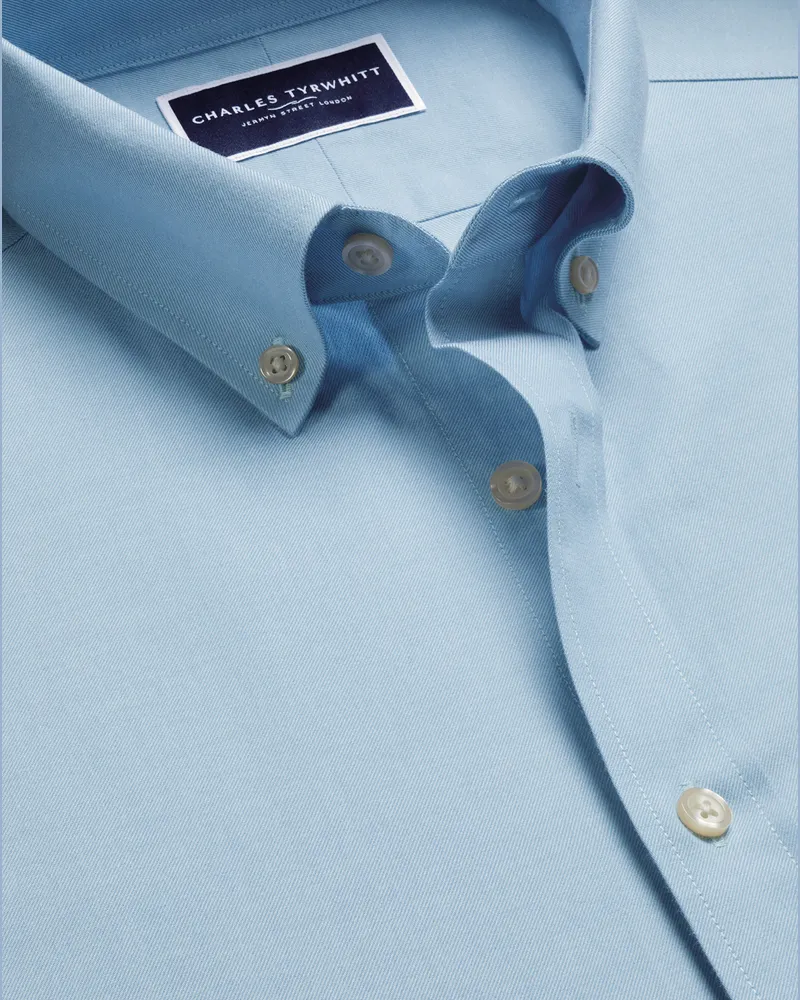 Charles Tyrwhitt Twill-Hemd Blau