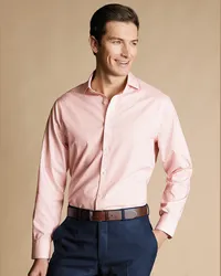 Charles Tyrwhitt Bügelfreies Hemd Rosa