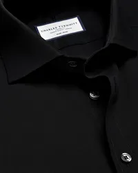 Charles Tyrwhitt Bügelfreies Popeline-Hemd Schwarz