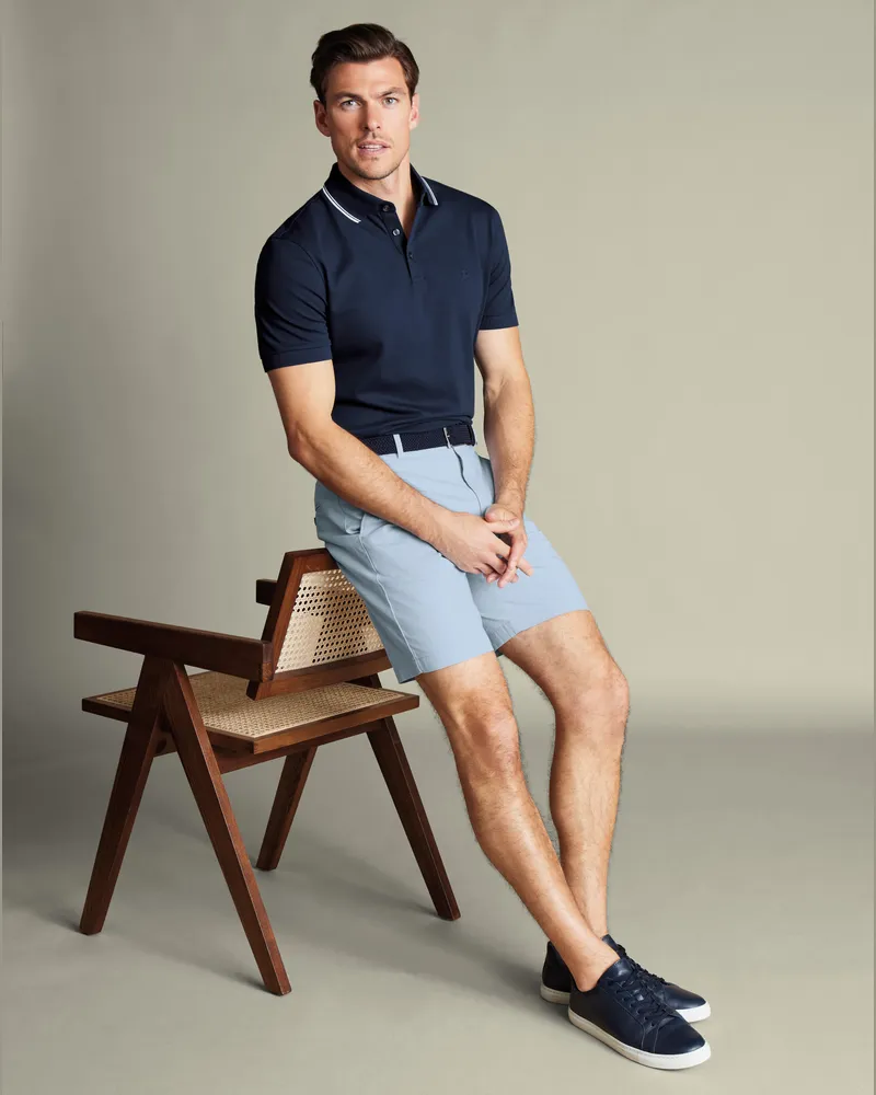 Charles Tyrwhitt Shorts aus Baumwolle Himmelblau Blau
