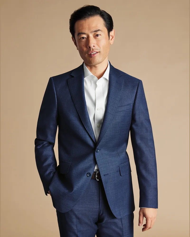 Charles Tyrwhitt Italienisches Luxusanzugsakko Indigo