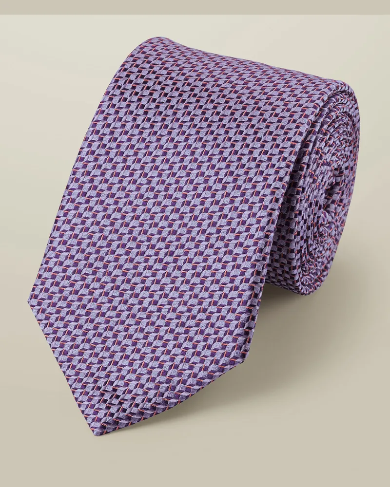 Charles Tyrwhitt Faux-Uni-Krawatte Purple