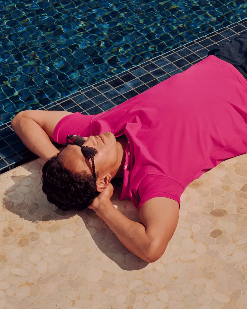 Charles Tyrwhitt Piqué-Polo Pink Pink
