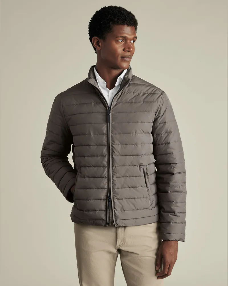 Charles Tyrwhitt Leichte Steppweste Grau Grau