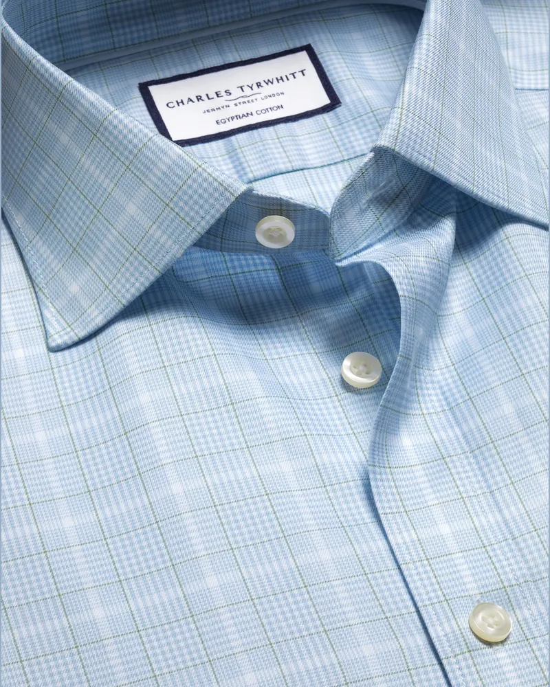 Charles Tyrwhitt Luxushemd Grün