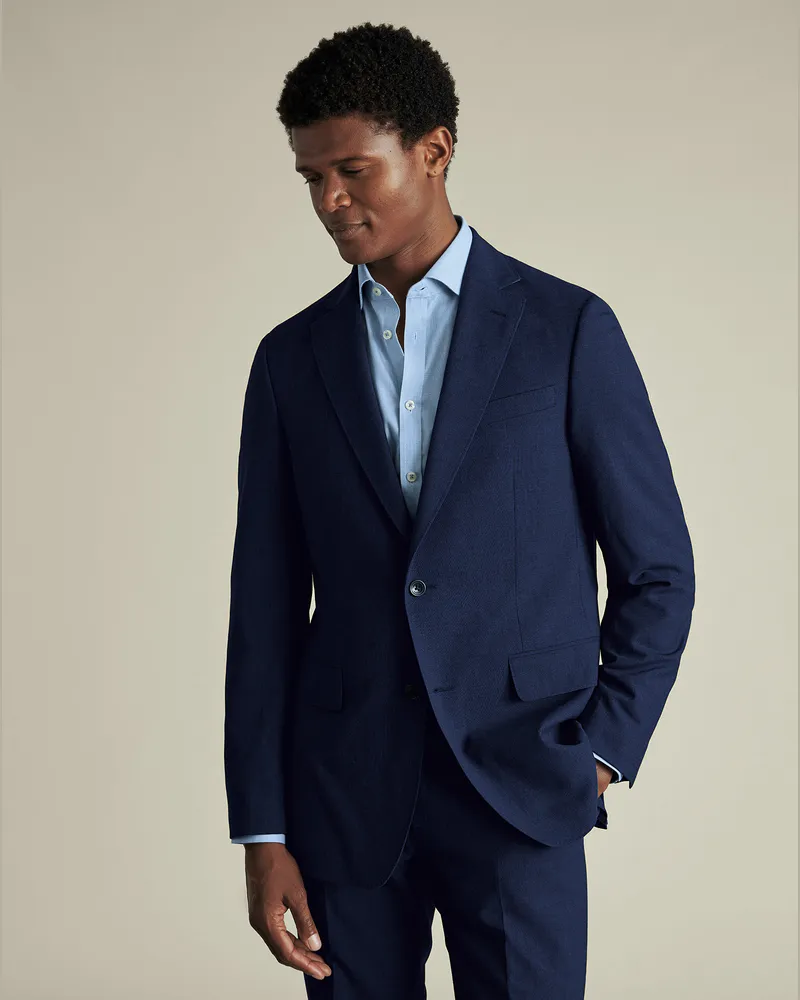 Charles Tyrwhitt Ultimatives Performance-Anzugsakko Blau