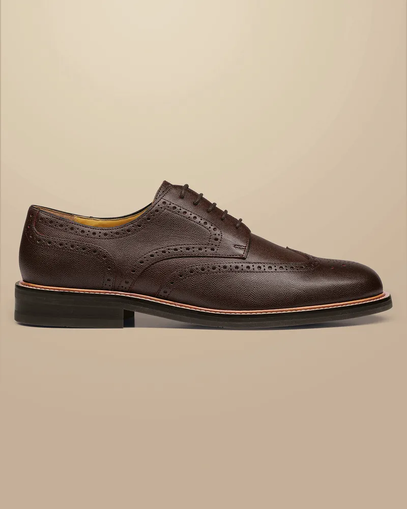 Charles Tyrwhitt Budapester Derby-Schuhe Braun