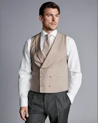 Charles Tyrwhitt Cutaway-Weste Steingrau Grau