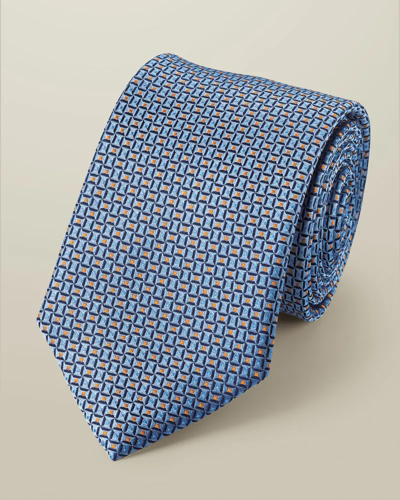 Charles Tyrwhitt Faux-Uni-Krawatte Blau