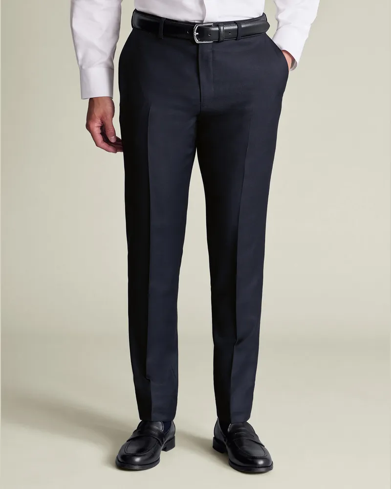 Charles Tyrwhitt Italienische Luxusanzughose Marineblau