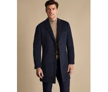 Mantel aus Wolle Marineblau