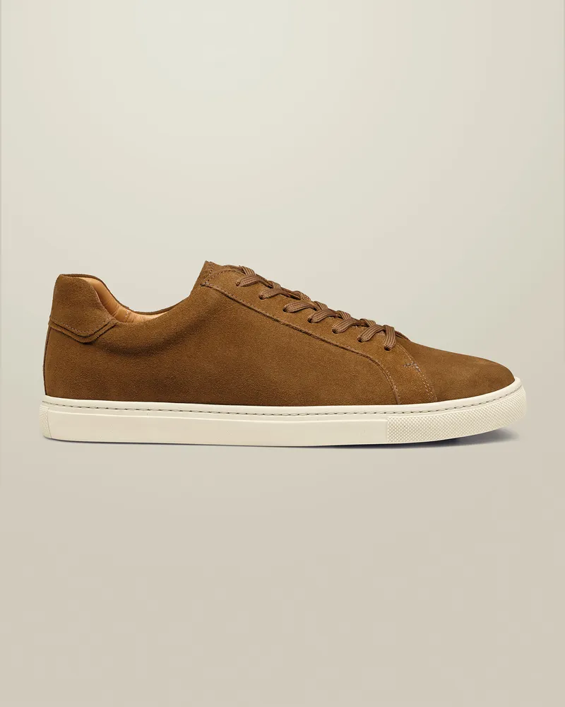 Charles Tyrwhitt Sneaker aus Wildleder Tabak Braun