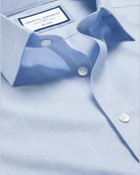 Charles Tyrwhitt Bügelfreies Hemd Blau