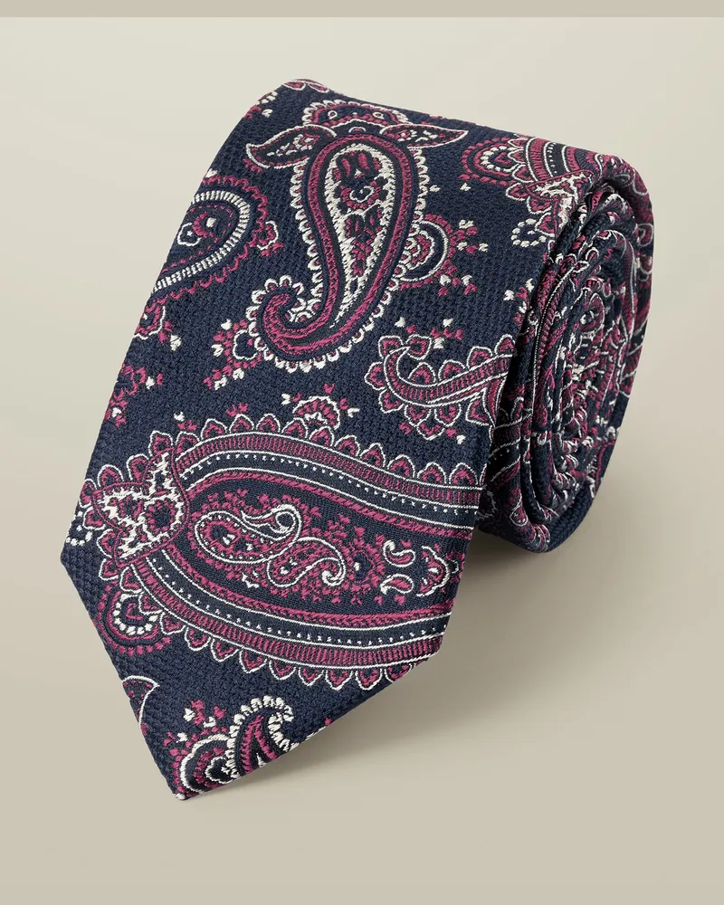 Charles Tyrwhitt Krawatte aus Seiden Rosa