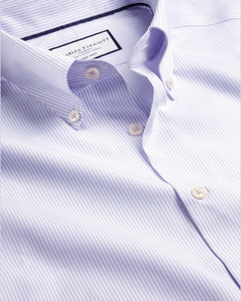 Charles Tyrwhitt Bügelfreies Oxfordhemd Purple