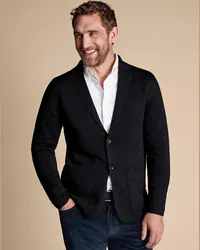 Charles Tyrwhitt Merino-Blazer Anthrazit Anthrazit