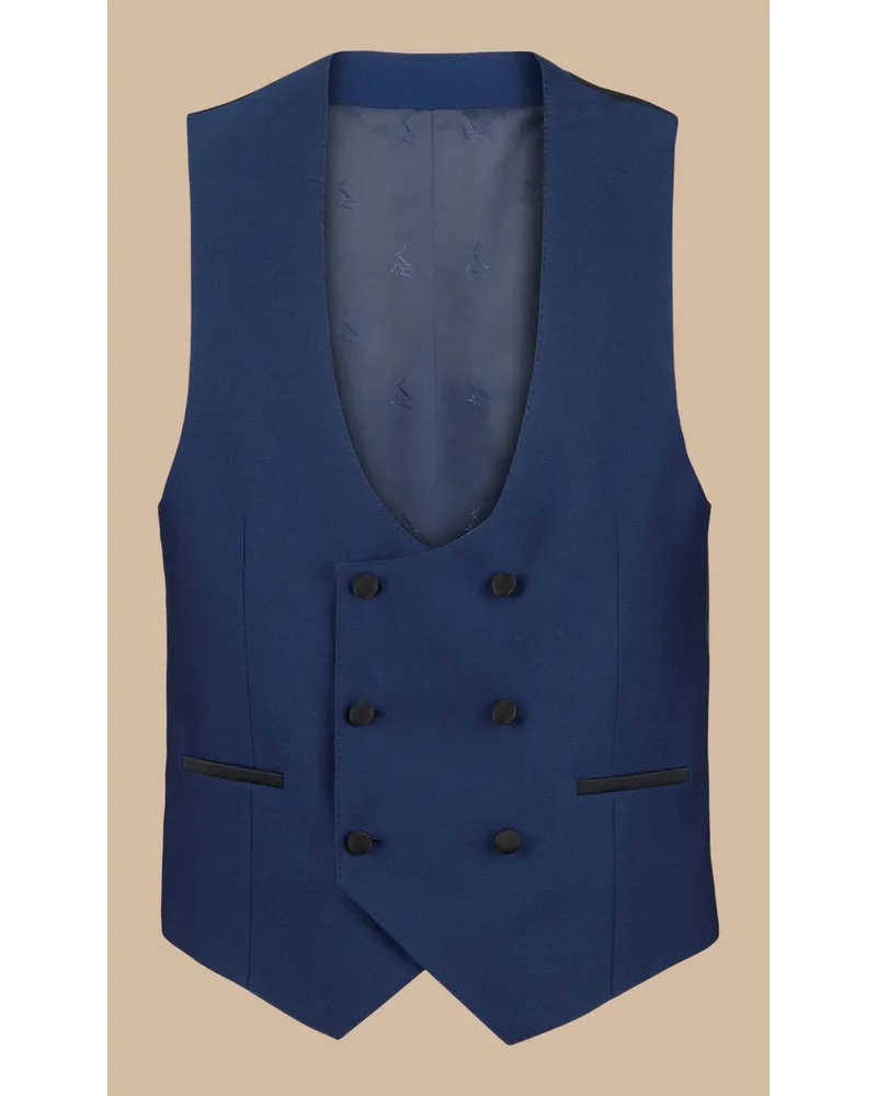 Charles Tyrwhitt Smokingweste Königsblau Königsblau
