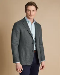 Charles Tyrwhitt Wollsakko Grau Grau