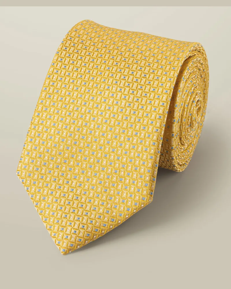Charles Tyrwhitt Faux-Uni-Krawatte Gelb