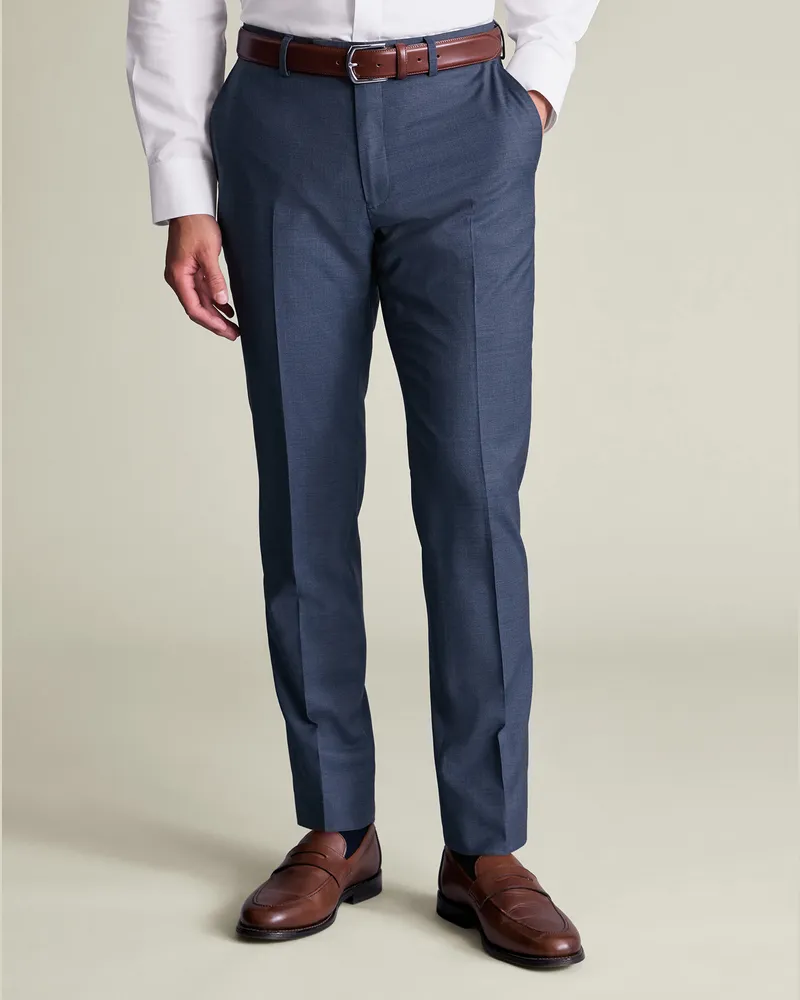 Charles Tyrwhitt Italienische Anzughose Jeans Blau