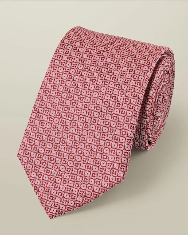 Charles Tyrwhitt Krawatte aus Seide Pink