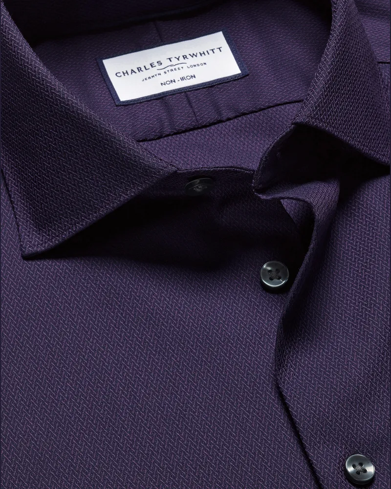 Charles Tyrwhitt Hemd Purple