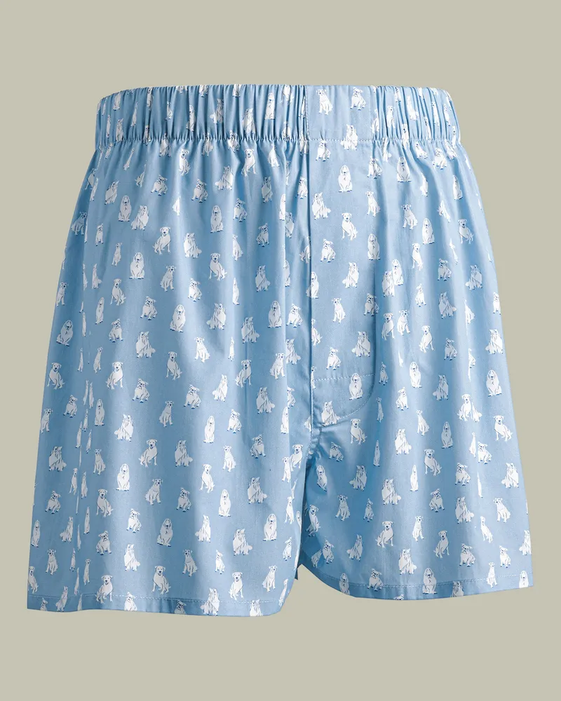 Charles Tyrwhitt Gewebte Boxershorts Blau
