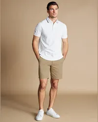 Charles Tyrwhitt Shorts aus Baumwolle Taupe Neutral